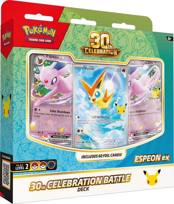 Pokémon TCG: 30th Celebration Battle Deck: Espeon ex (image: The Pokémon Company International via PokeGuardian)