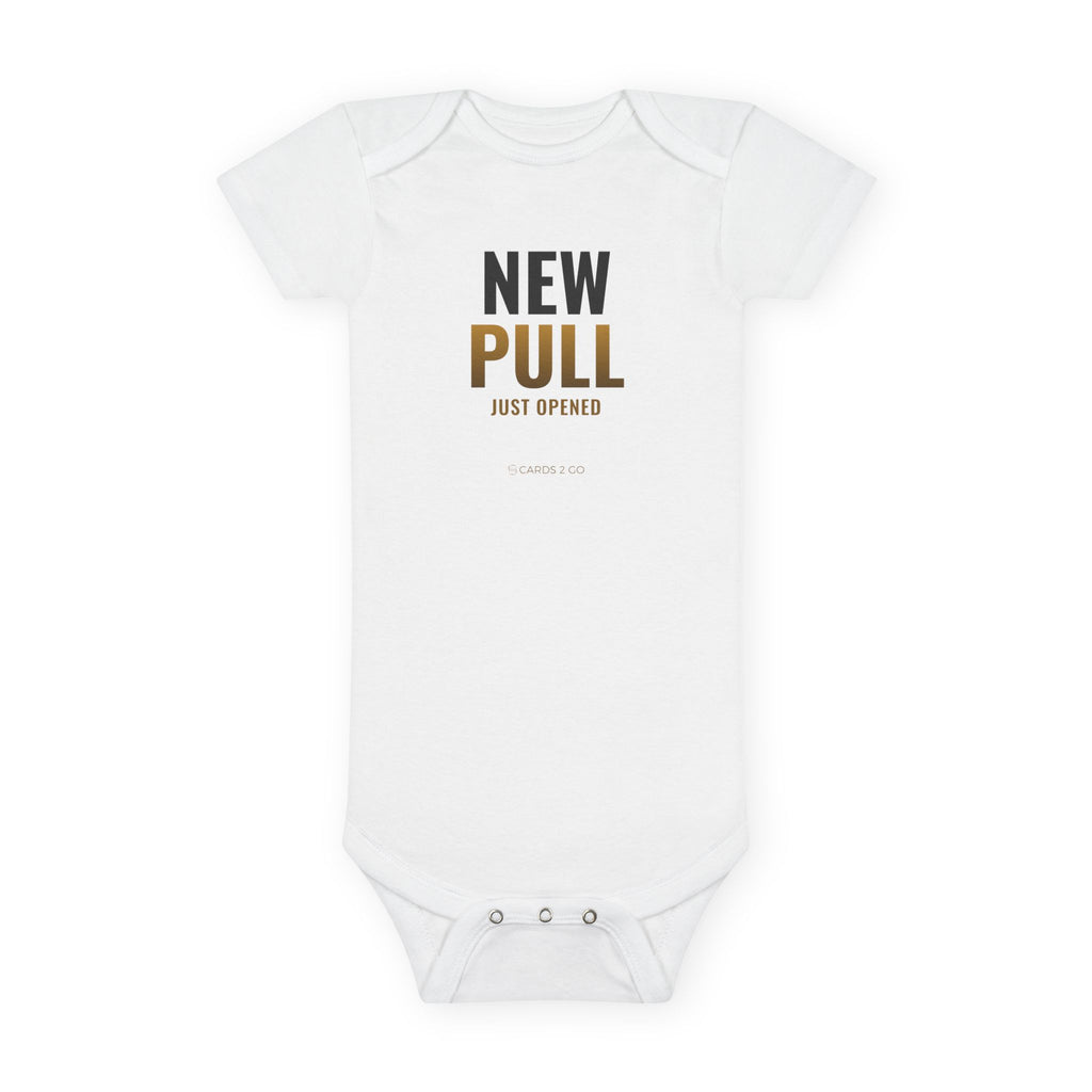 New Pull Baby Onesie – funny trading card baby onesie by Cards2Go