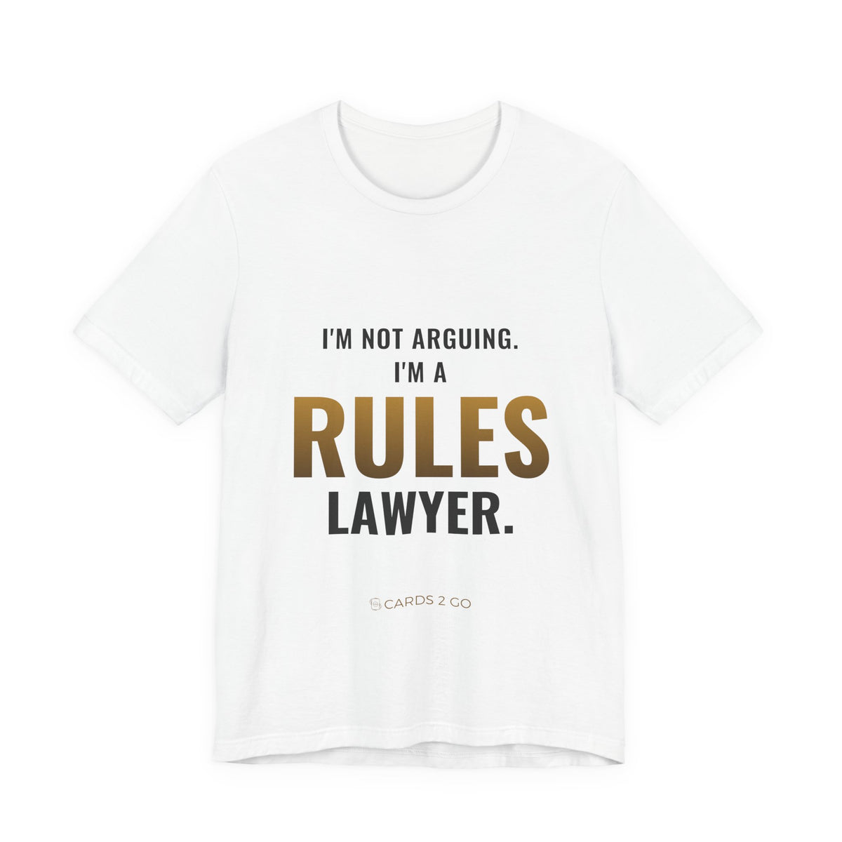 Rules Lawyer Tee – funny D&D t-shirt by Cards2Go