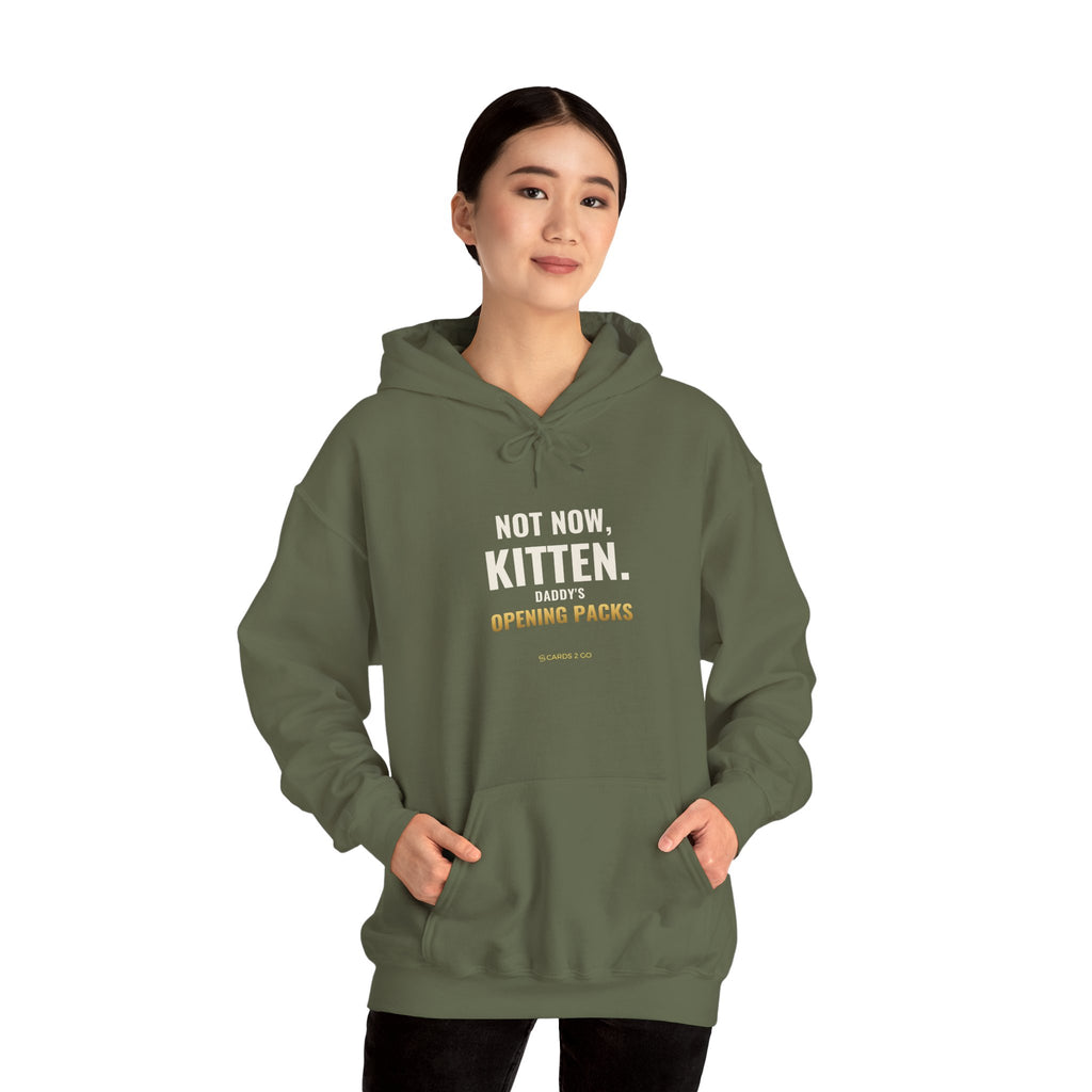 Not Now Kitten, Daddy's Opening Packs Hoodie