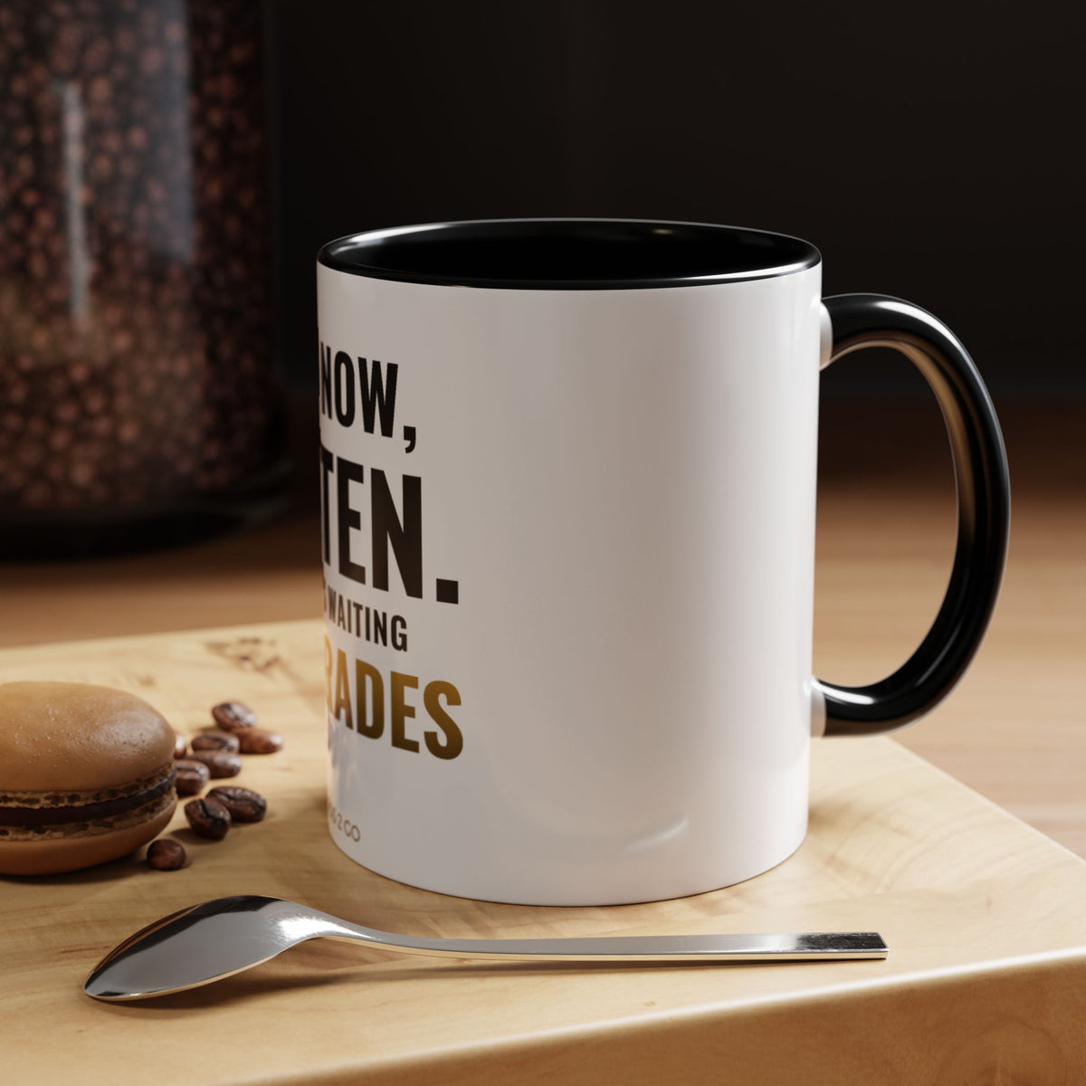 Not Now Kitten, Daddy's Waiting On Grades Mug