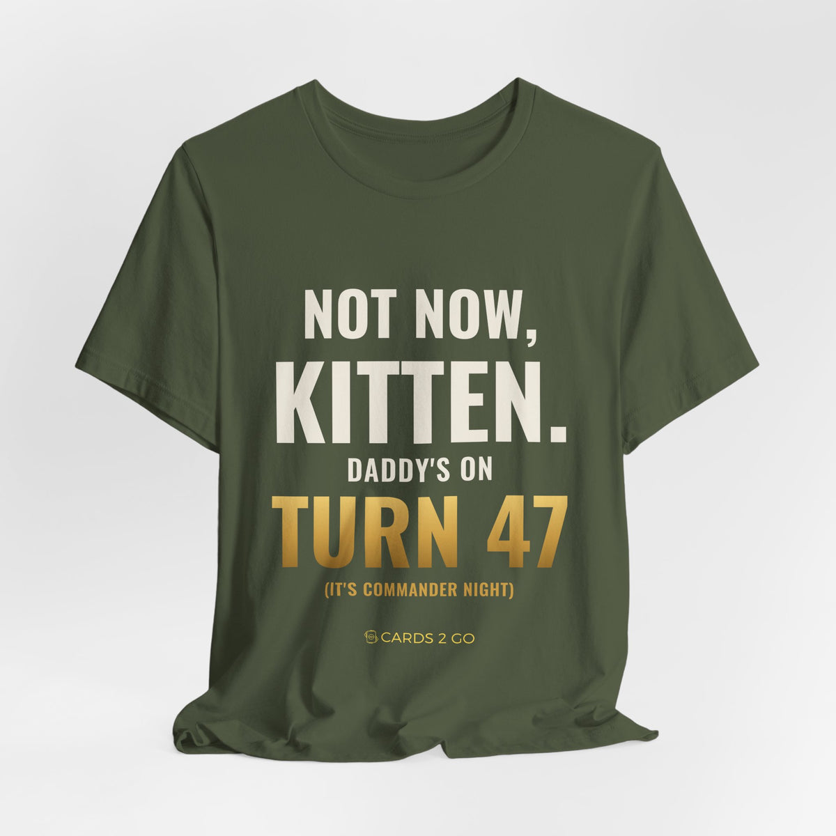 Not Now Kitten, Daddy's On Turn 47 Tee