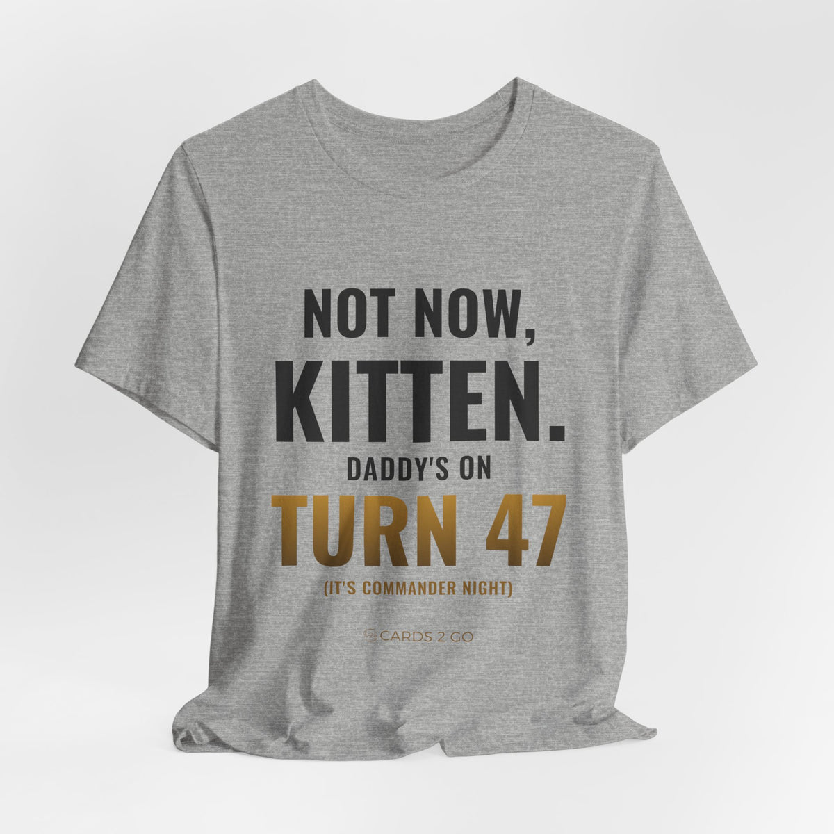 Not Now Kitten, Daddy's On Turn 47 Tee