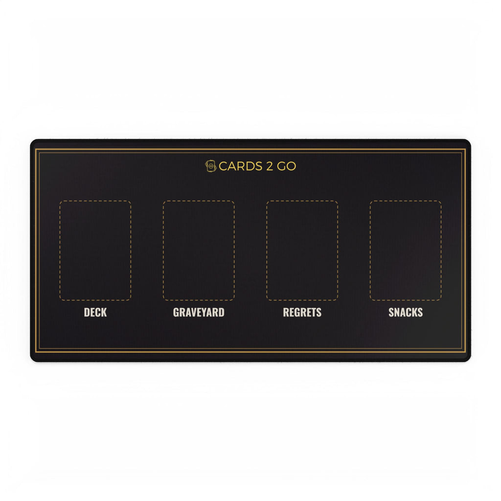 Deck / Graveyard / Regrets / Snacks Playmat Desk Mat – funny trading card playmat desk mat by Cards2Go