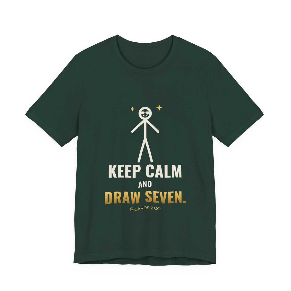 Keep Calm And Draw Seven Illustrated Tee