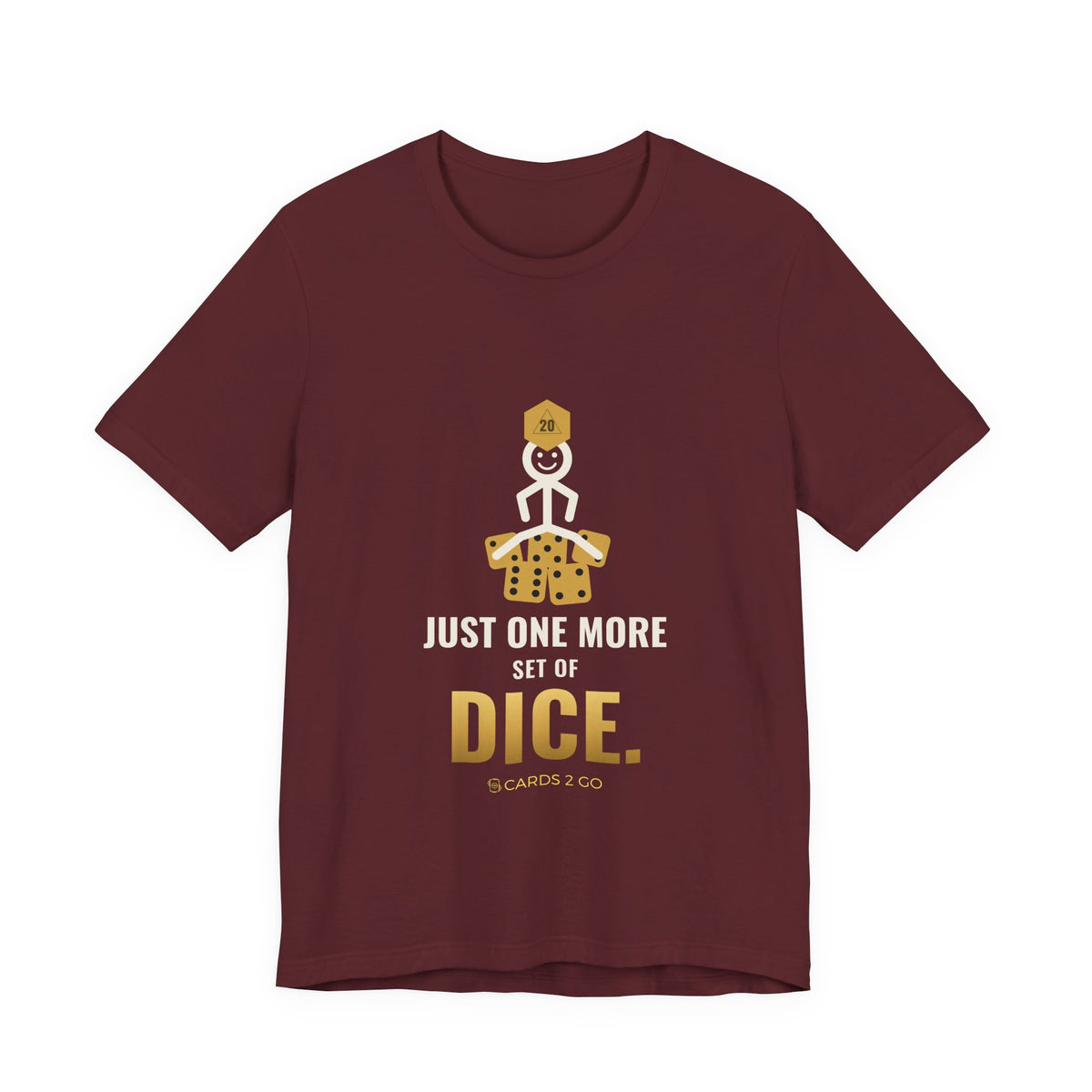 Just One More Set Of Dice Illustrated Tee
