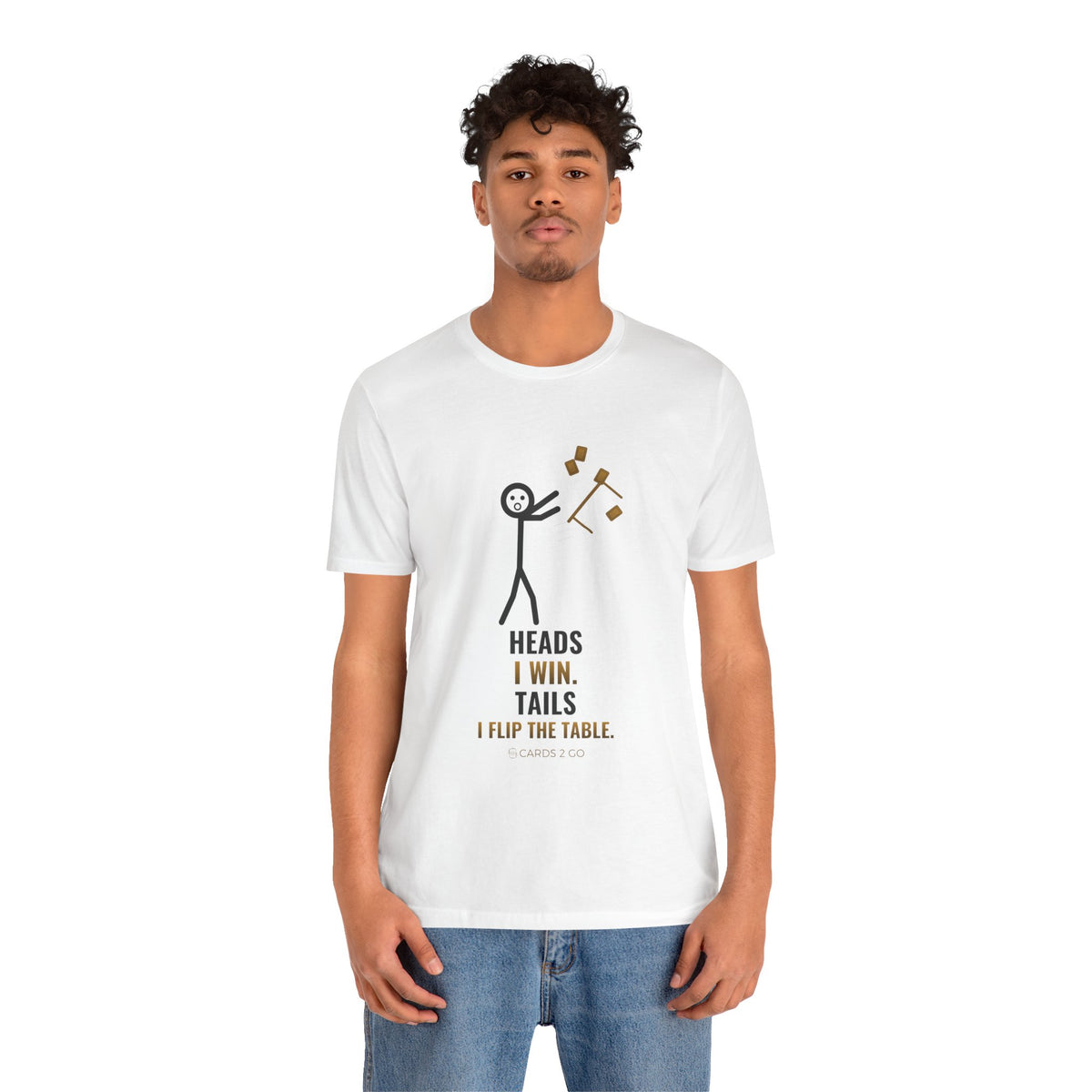 Heads I Win, Tails I Flip The Table Illustrated Tee