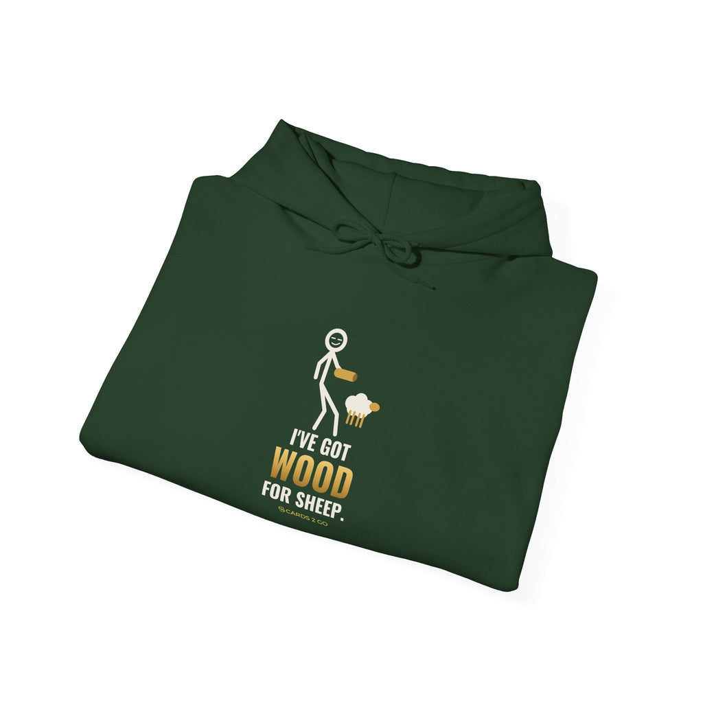 I've Got Wood For Sheep Illustrated Hoodie