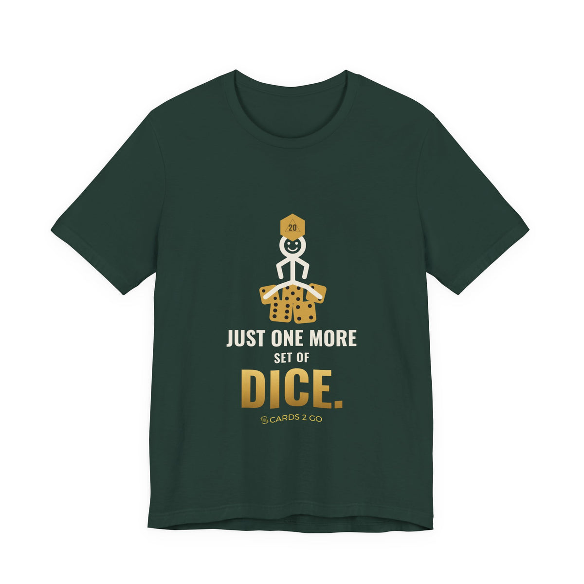 Just One More Set Of Dice Illustrated Tee