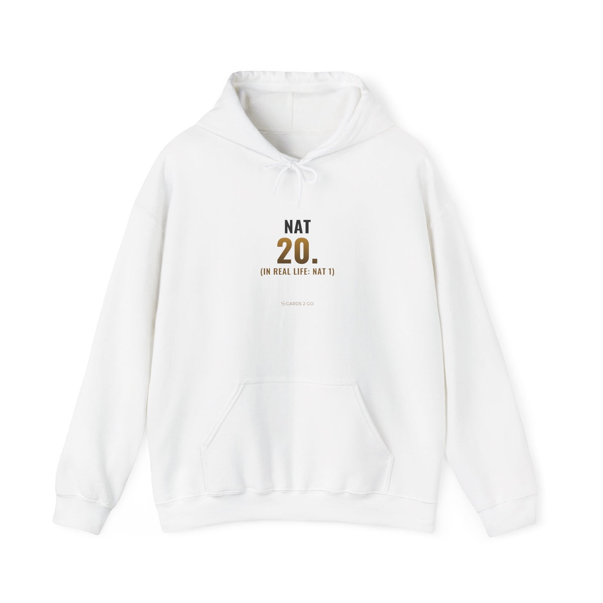 Nat 20 (In Real Life: Nat 1) Hoodie – funny D&D hoodie by Cards2Go