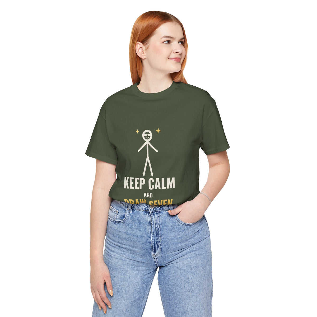 Keep Calm And Draw Seven Illustrated Tee