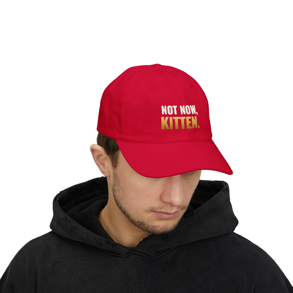 Not Now, Kitten. Dad Hat