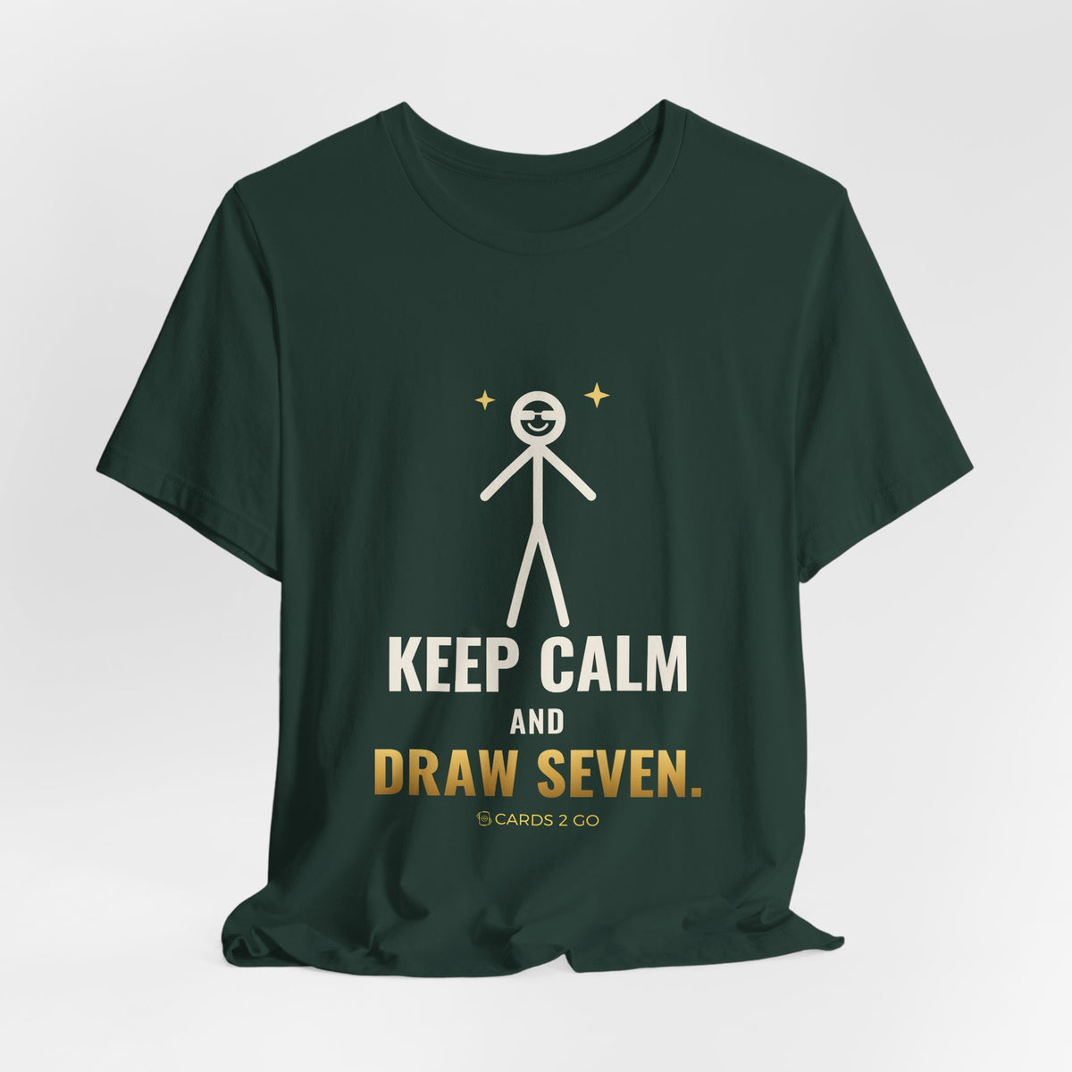 Keep Calm And Draw Seven Illustrated Tee
