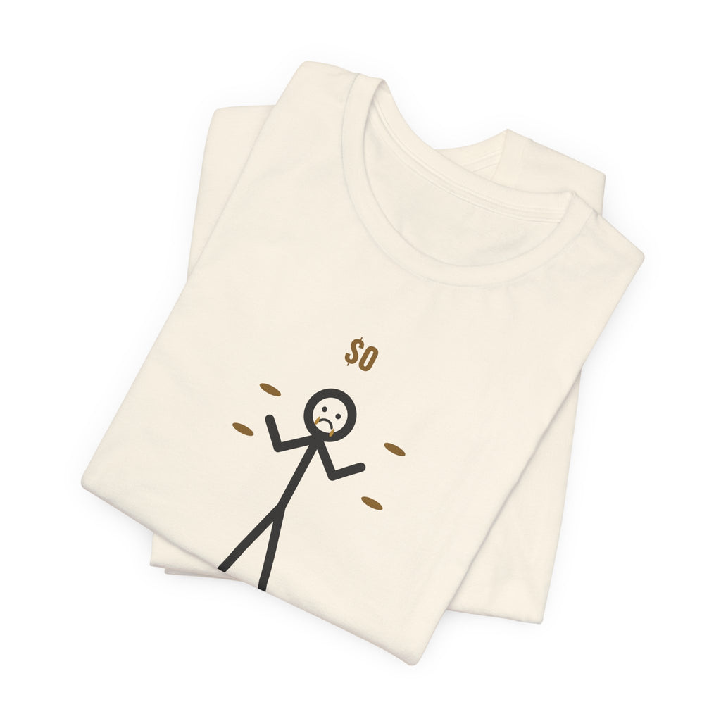 Chaotic Good At Being Broke Illustrated Tee