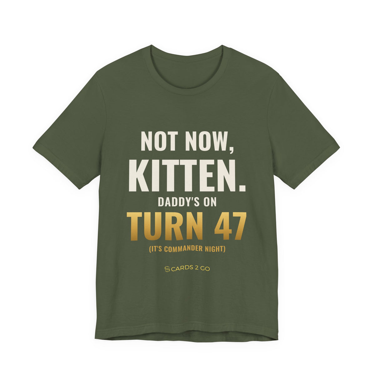 Not Now Kitten, Daddy's On Turn 47 Tee