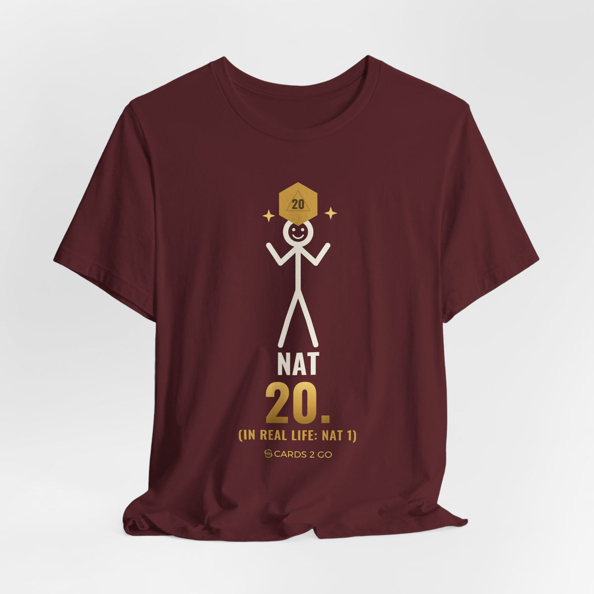 Nat 20 (In Real Life: Nat 1) Illustrated Tee