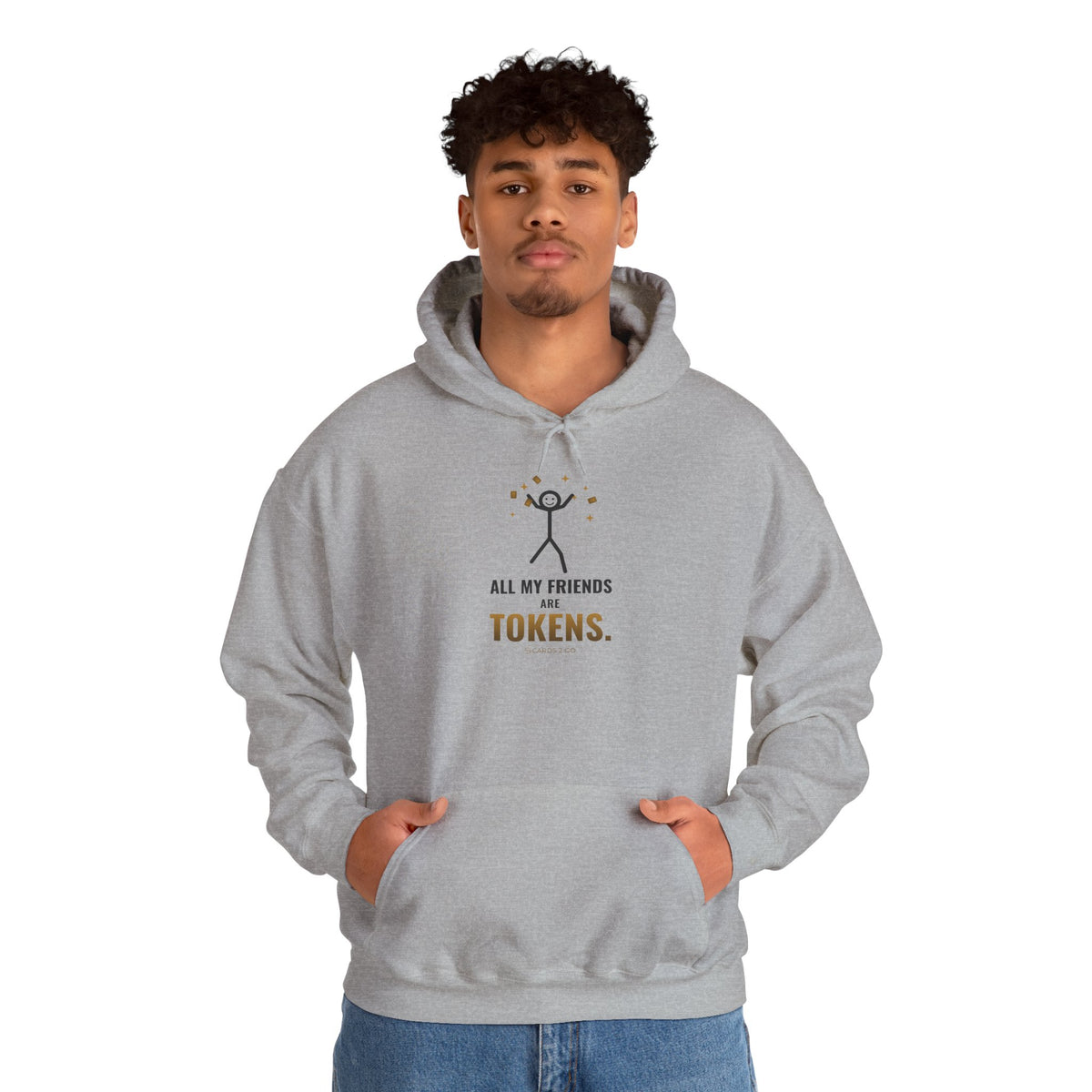 All My Friends Are Tokens Illustrated Hoodie