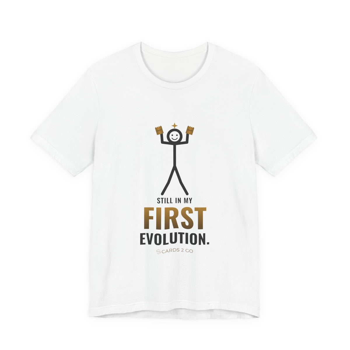 Still In My First Evolution Illustrated Tee – funny Pokémon t-shirt by Cards2Go