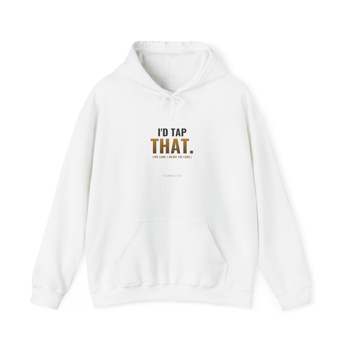 I'd Tap That (The Land) Hoodie – funny MTG hoodie by Cards2Go