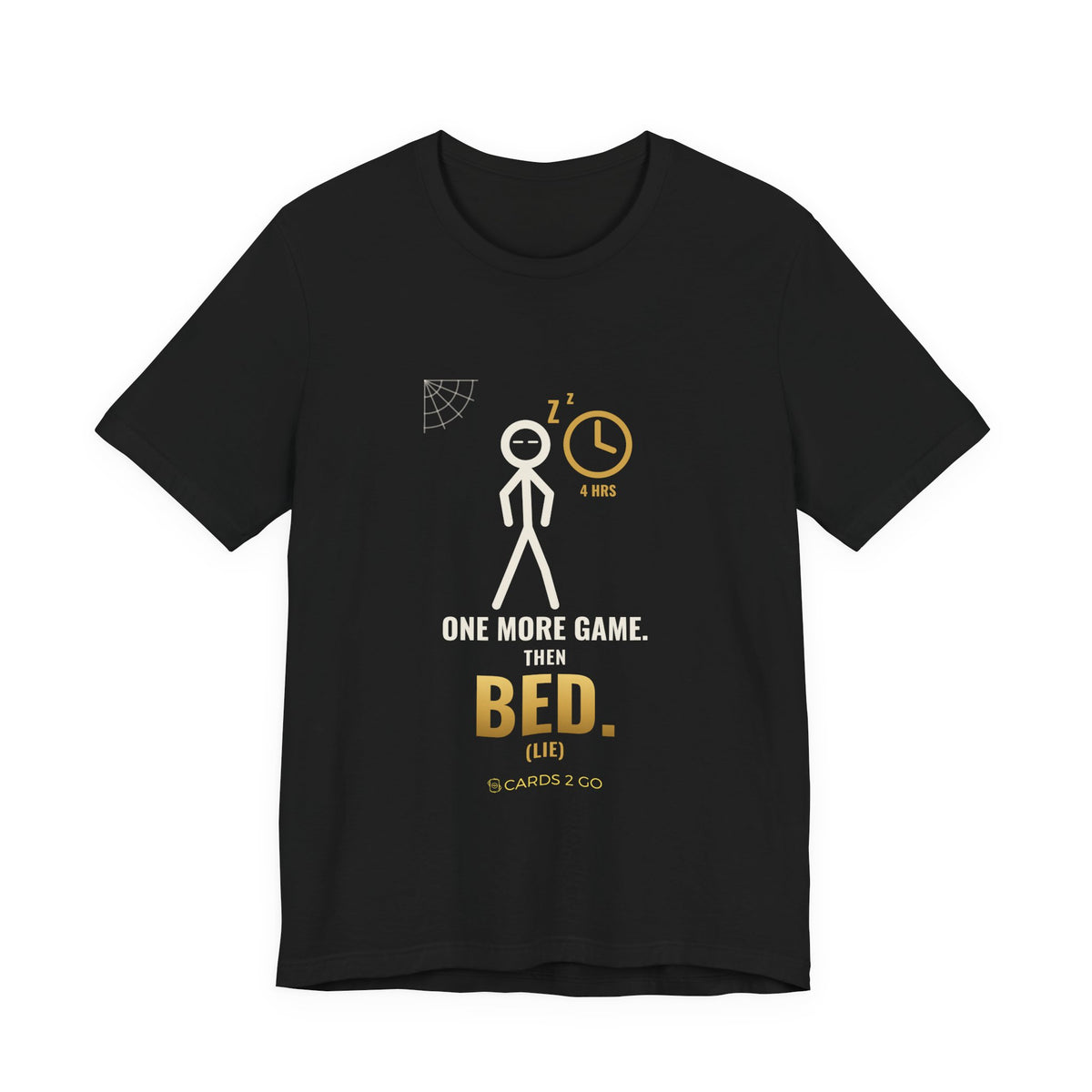 One More Game, Then Bed Illustrated Tee