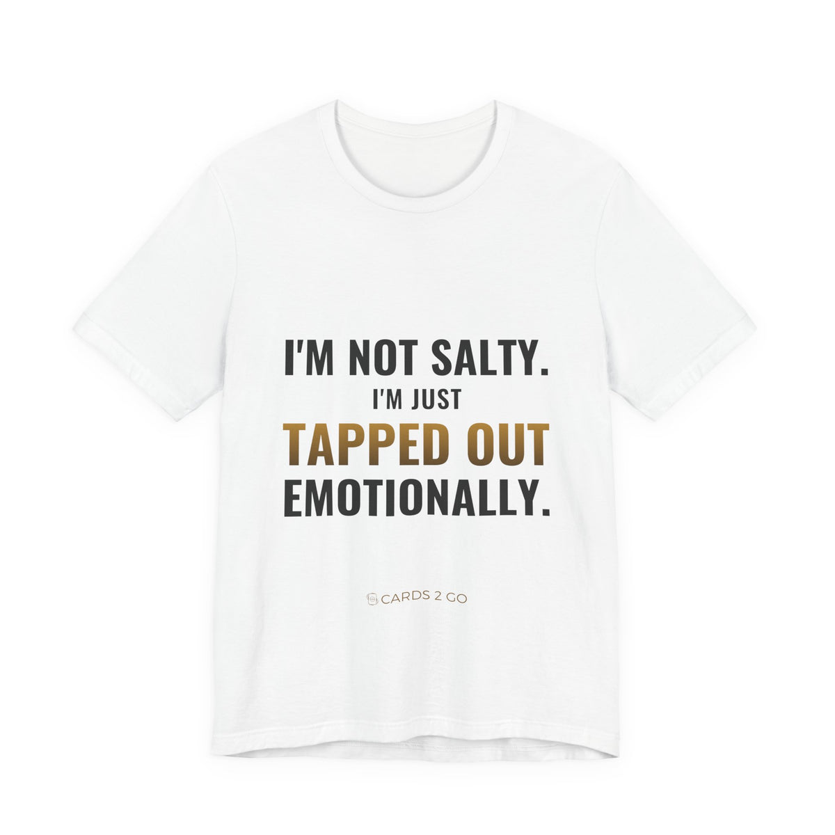 Tapped Out Emotionally Tee – funny MTG t-shirt by Cards2Go