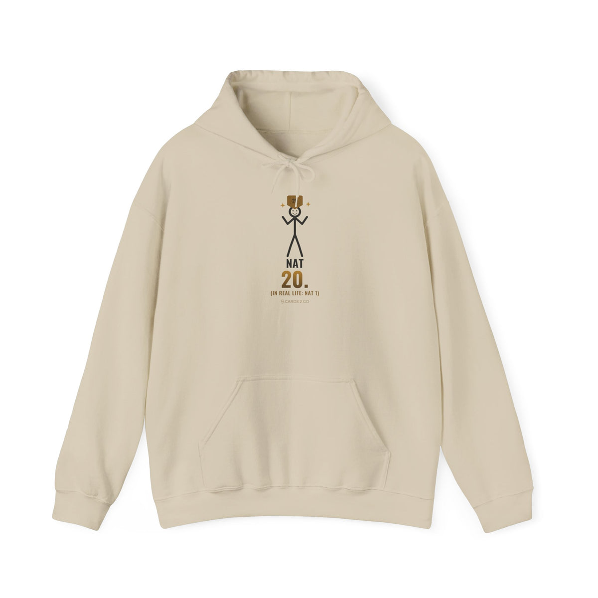 Nat 20 (In Real Life: Nat 1) Illustrated Hoodie