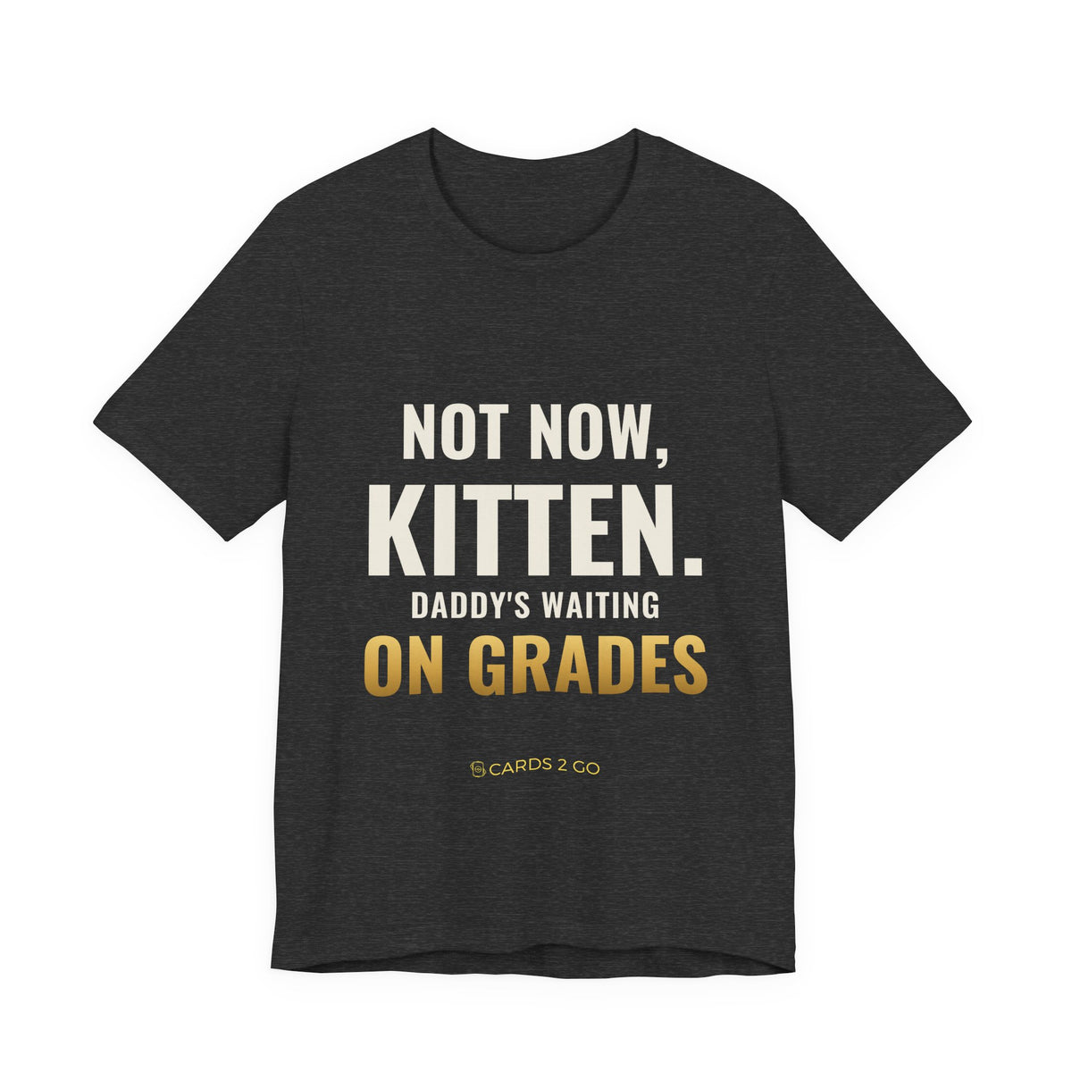 Not Now Kitten, Daddy's Waiting On Grades Tee