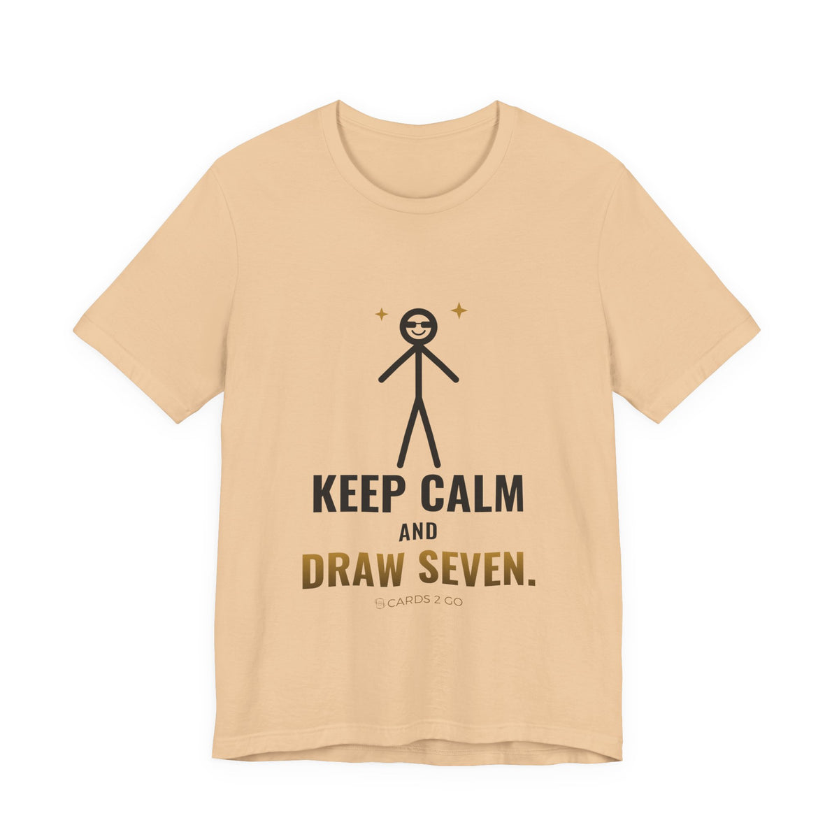 Keep Calm And Draw Seven Illustrated Tee