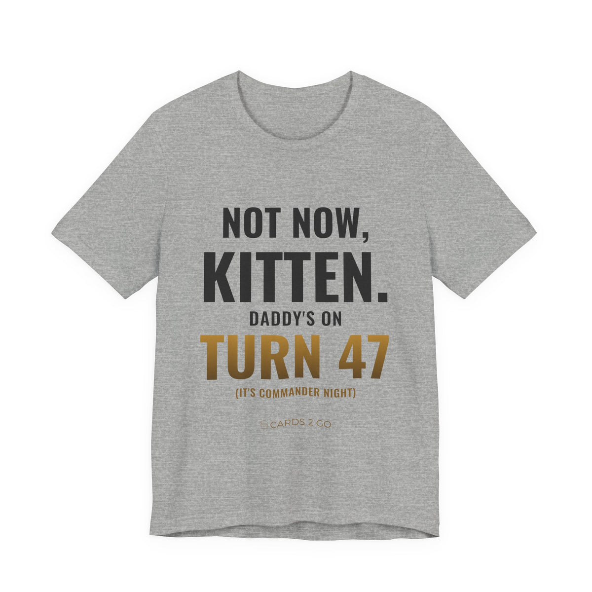 Not Now Kitten, Daddy's On Turn 47 Tee