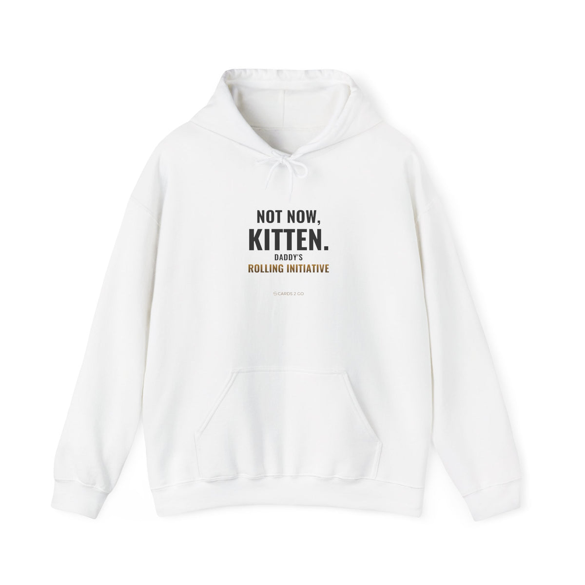 Not Now Kitten, Daddy's Rolling Initiative Hoodie – funny D&D hoodie by Cards2Go