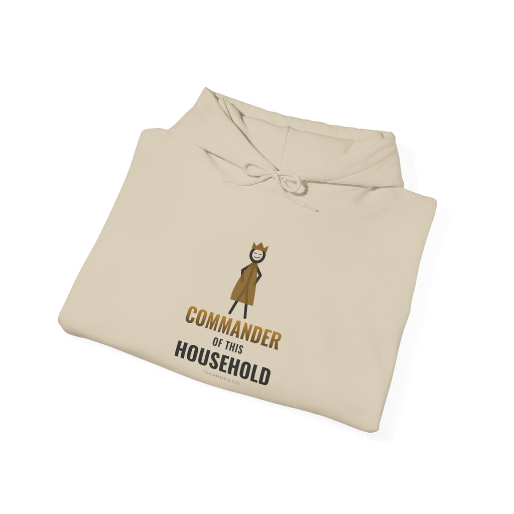 Commander Of This Household Illustrated Hoodie