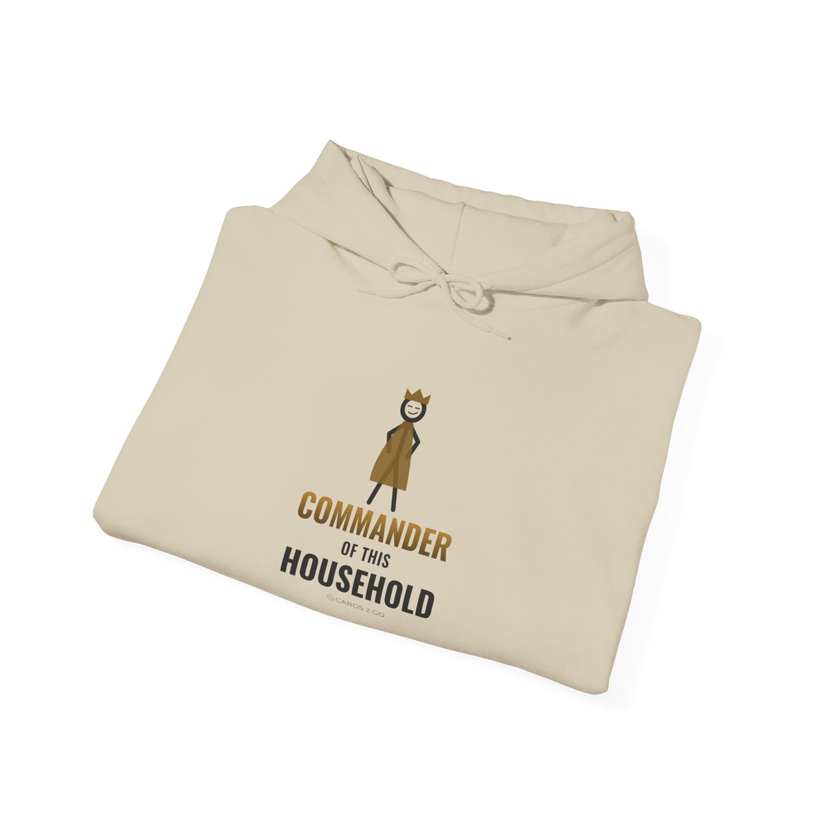 Commander Of This Household Illustrated Hoodie