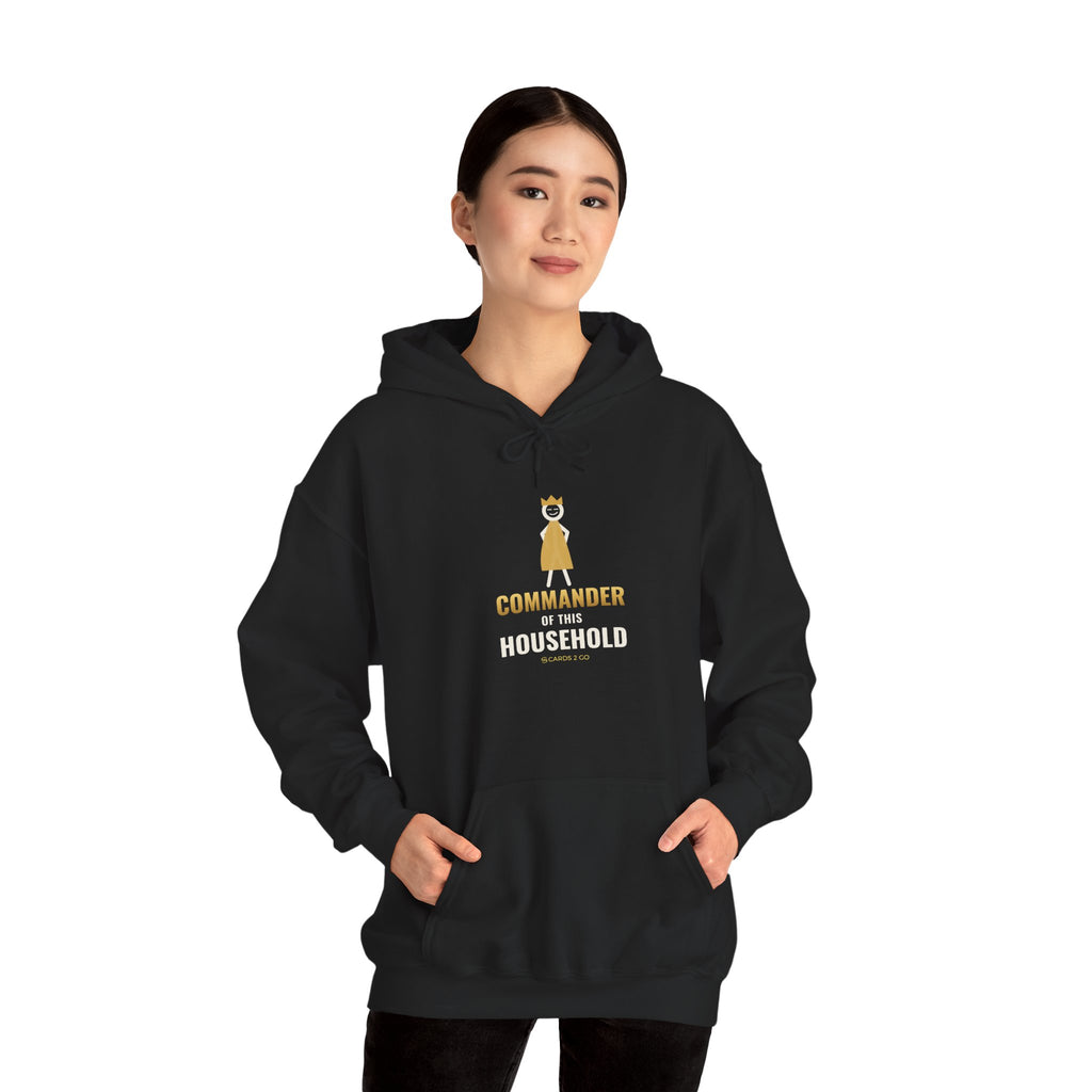 Commander Of This Household Illustrated Hoodie
