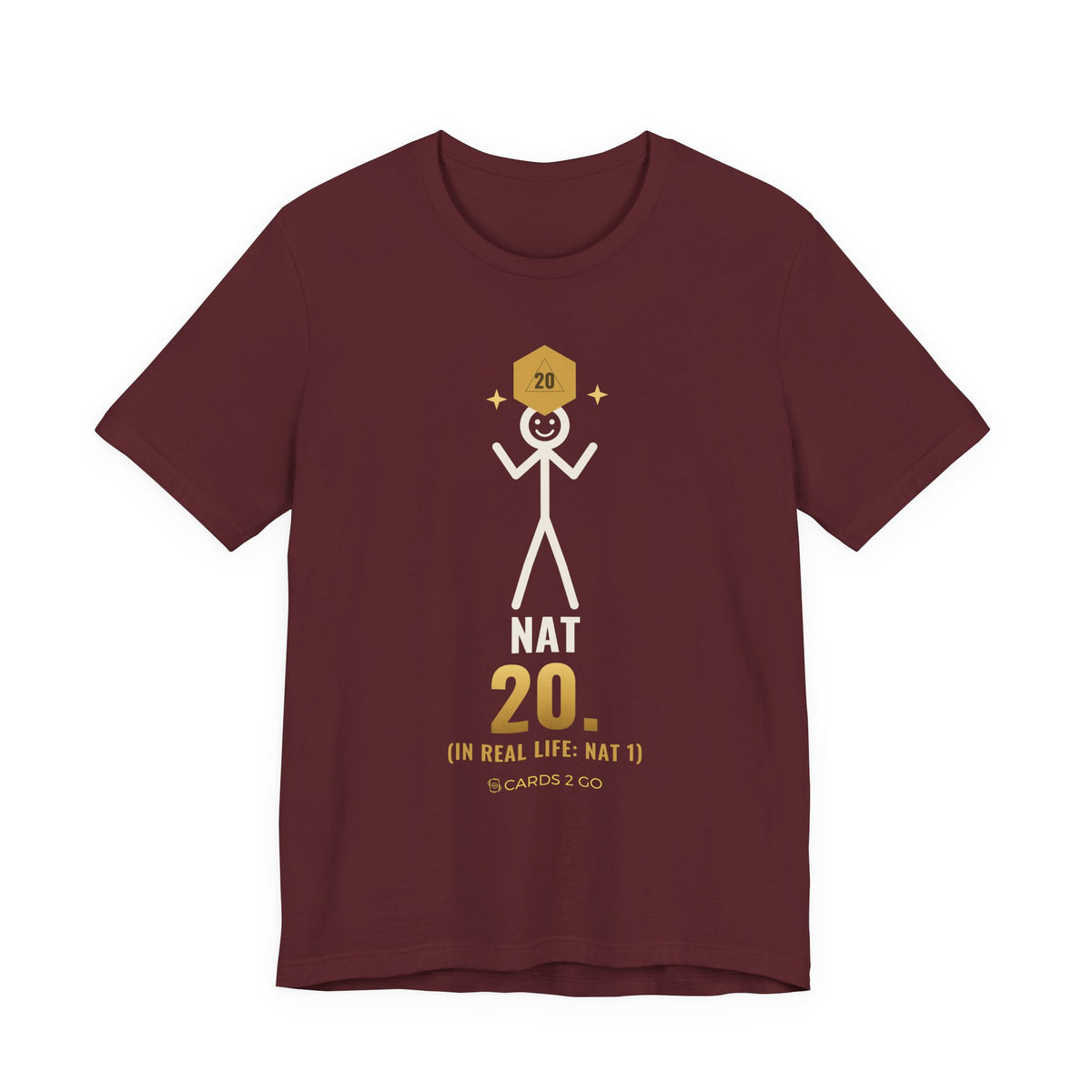Nat 20 (In Real Life: Nat 1) Illustrated Tee