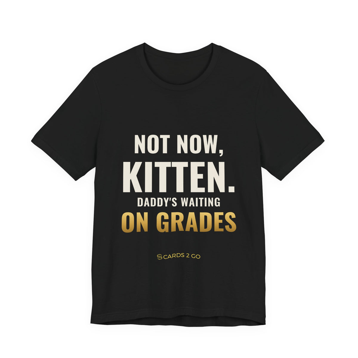 Not Now Kitten, Daddy's Waiting On Grades Tee
