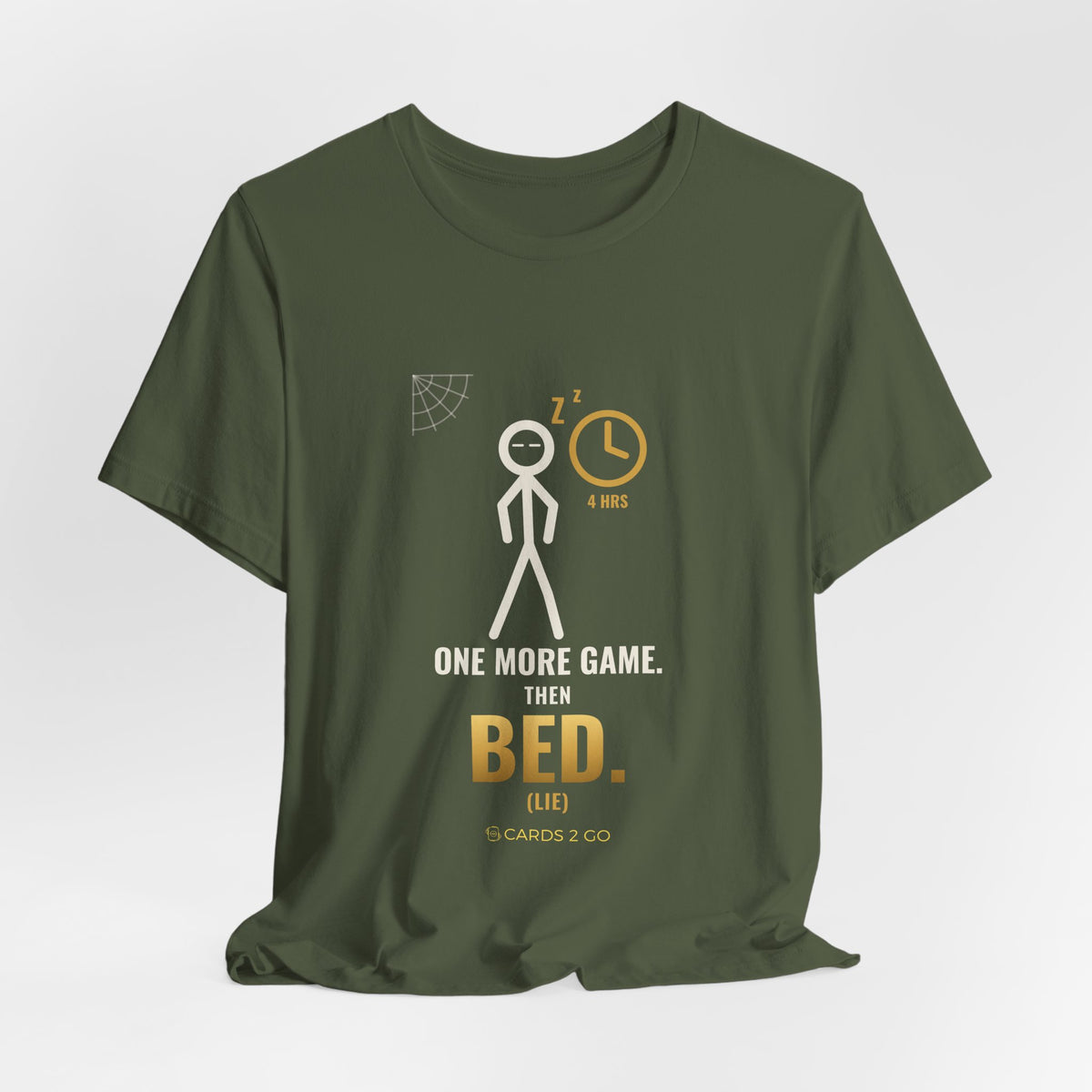 One More Game, Then Bed Illustrated Tee