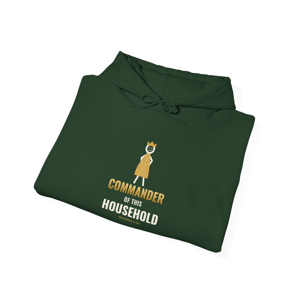 Commander Of This Household Illustrated Hoodie