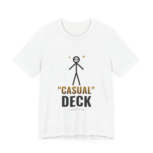 "Casual" Deck Illustrated Tee – funny trading card t-shirt by Cards2Go
