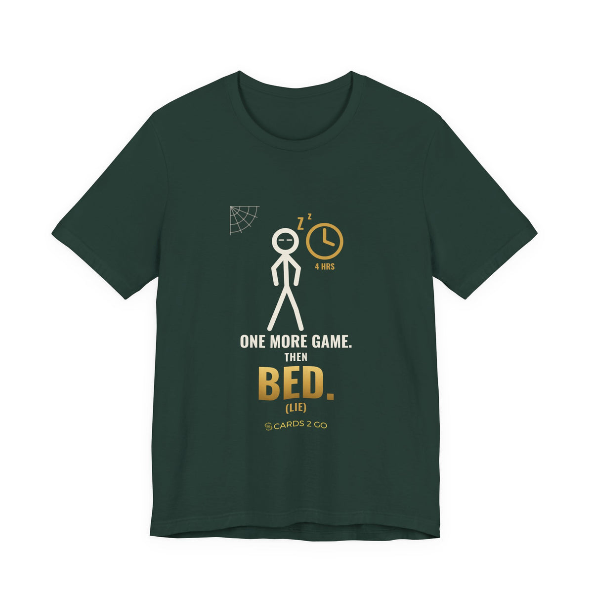 One More Game, Then Bed Illustrated Tee