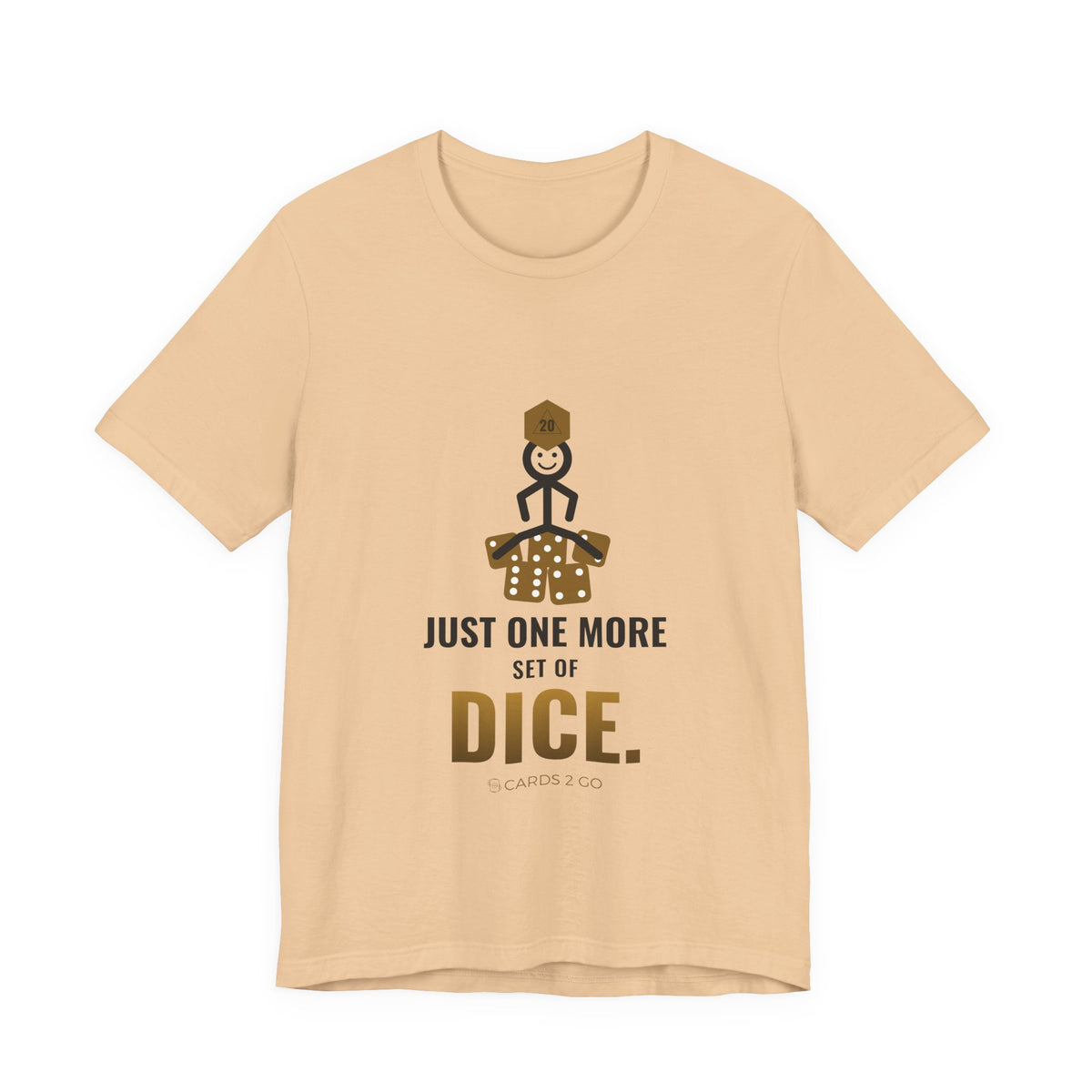 Just One More Set Of Dice Illustrated Tee