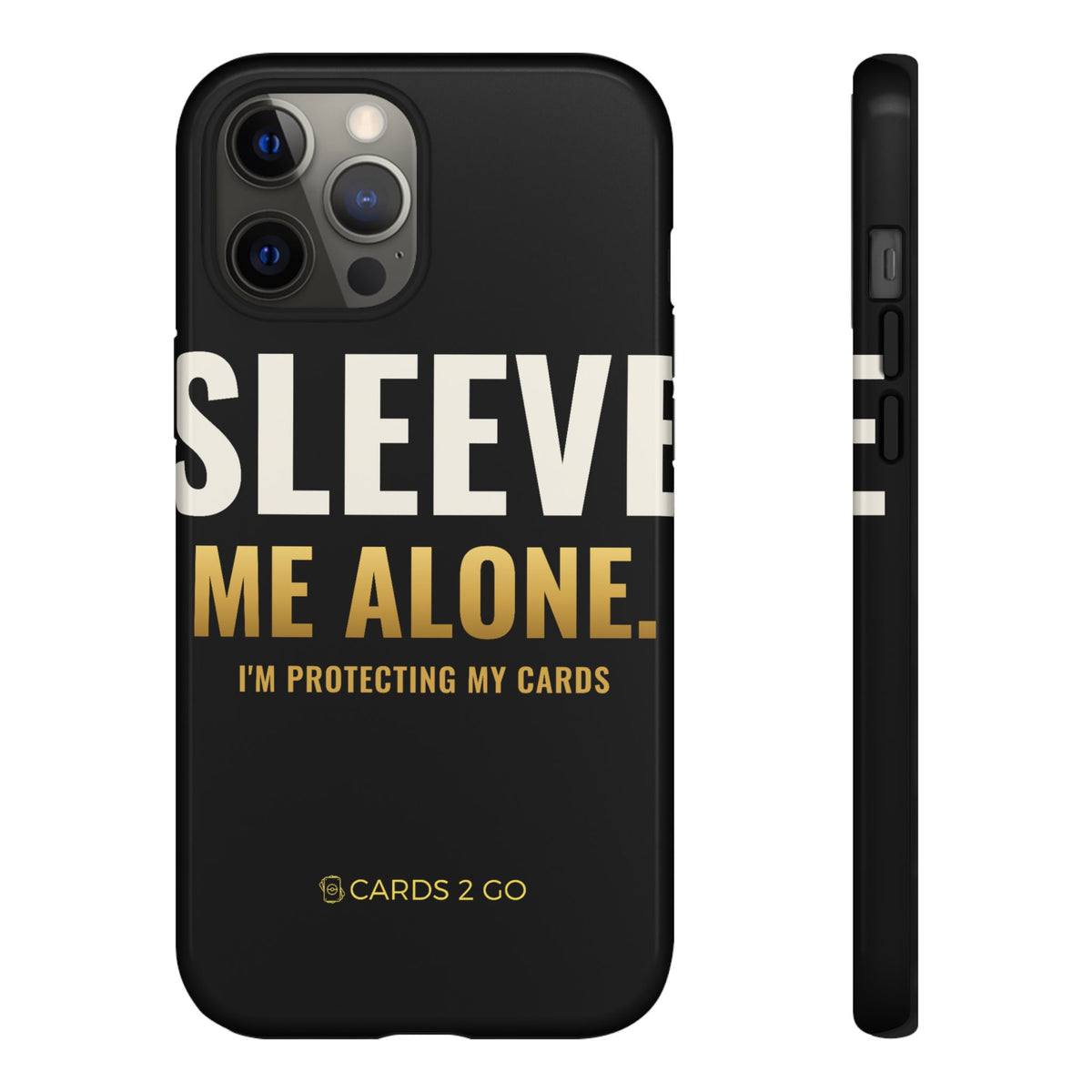 Sleeve Me Alone iPhone Case – funny trading card iPhone case by Cards2Go