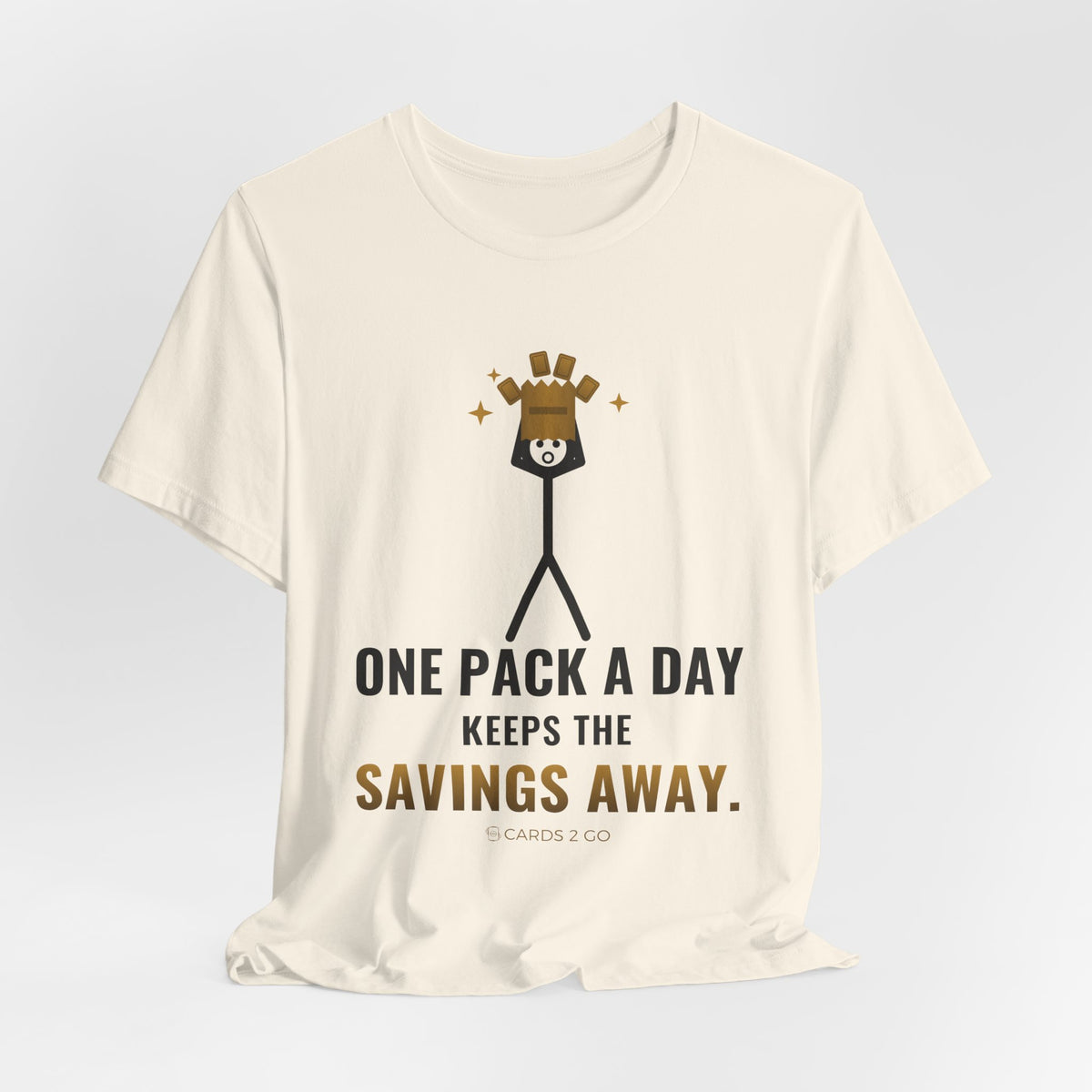 One Pack A Day Keeps The Savings Away Illustrated Tee