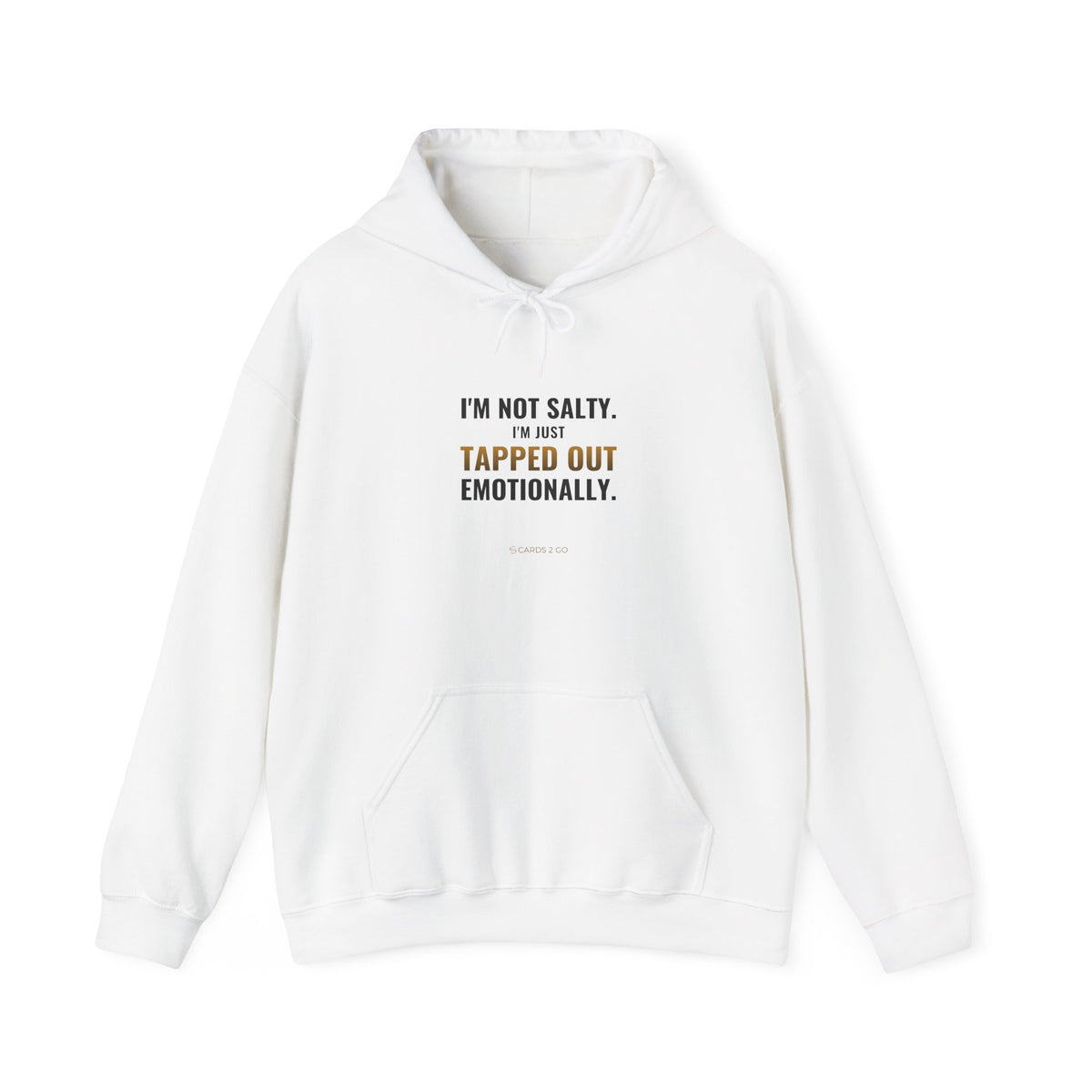 Tapped Out Emotionally Hoodie – funny MTG hoodie by Cards2Go
