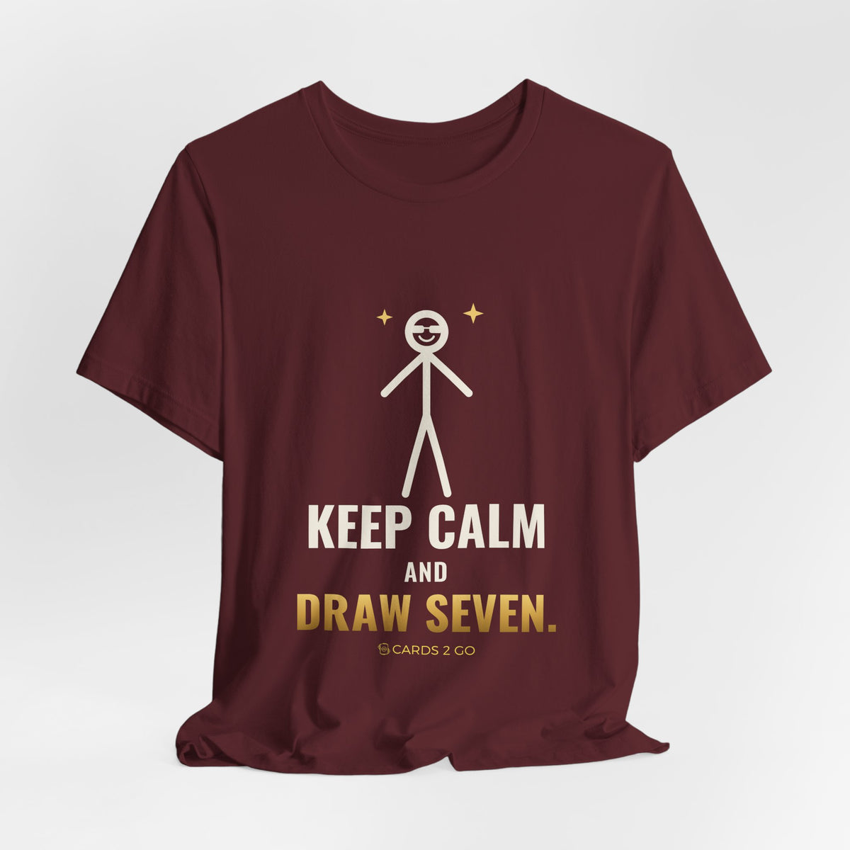 Keep Calm And Draw Seven Illustrated Tee