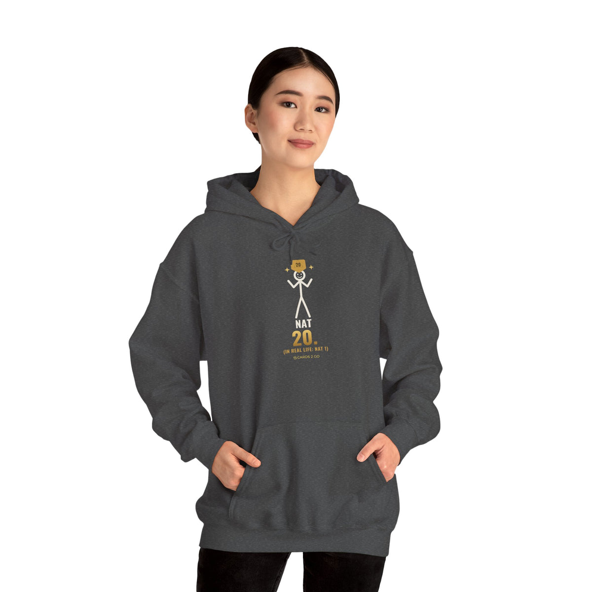 Nat 20 (In Real Life: Nat 1) Illustrated Hoodie