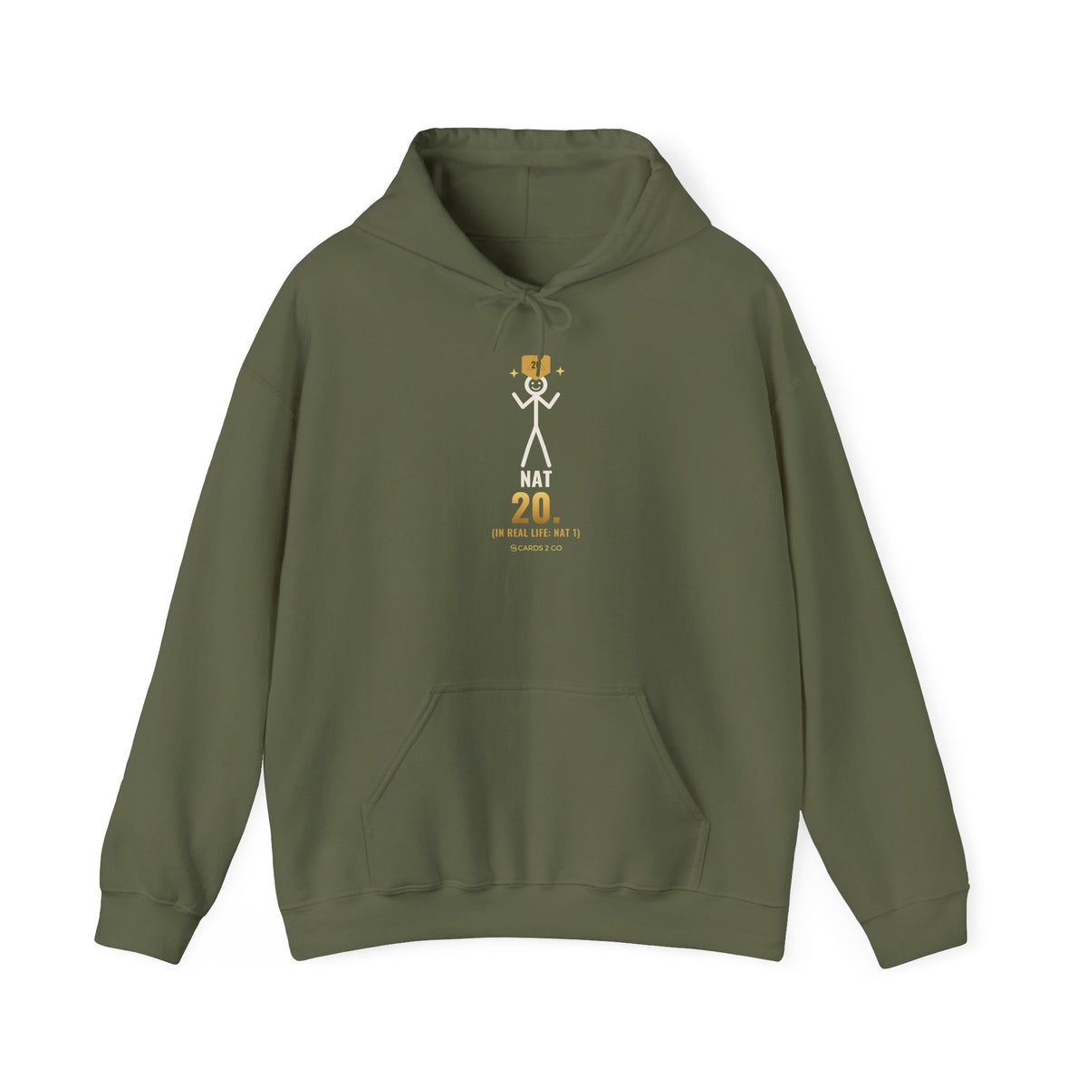 Nat 20 (In Real Life: Nat 1) Illustrated Hoodie