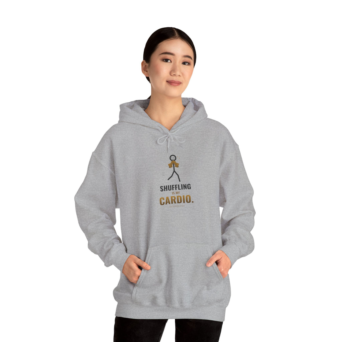 Shuffling Is My Cardio Illustrated Hoodie