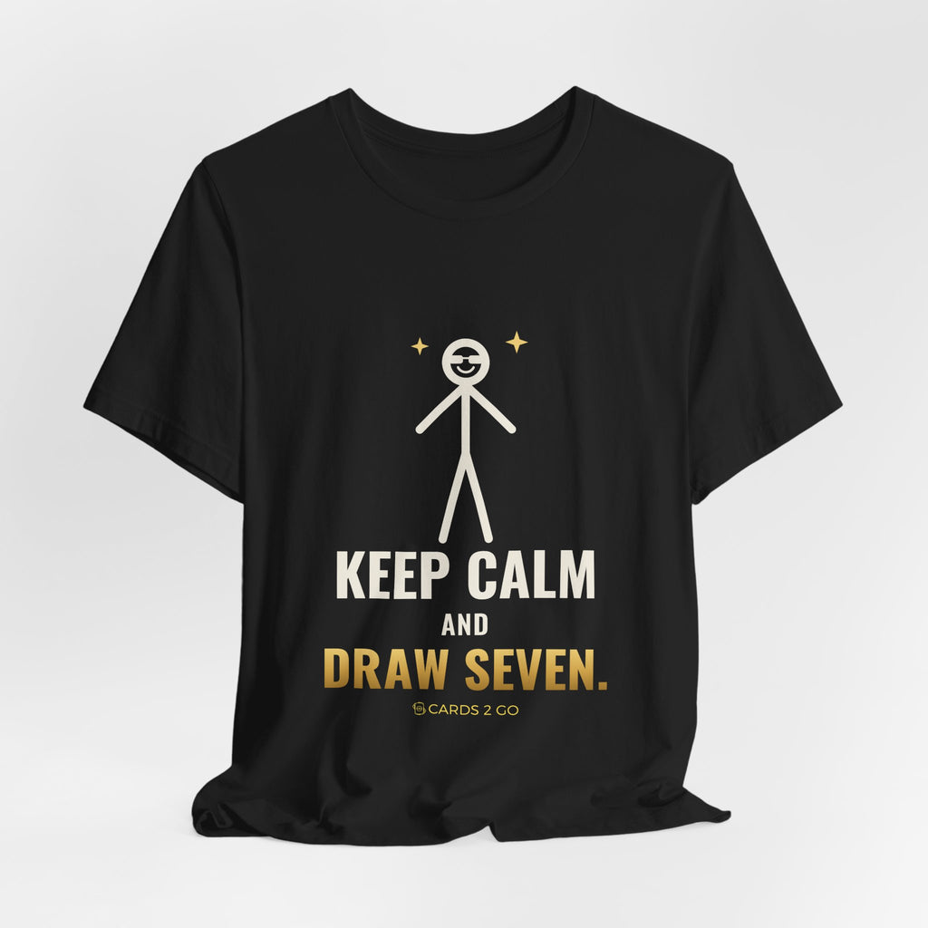 Keep Calm And Draw Seven Illustrated Tee