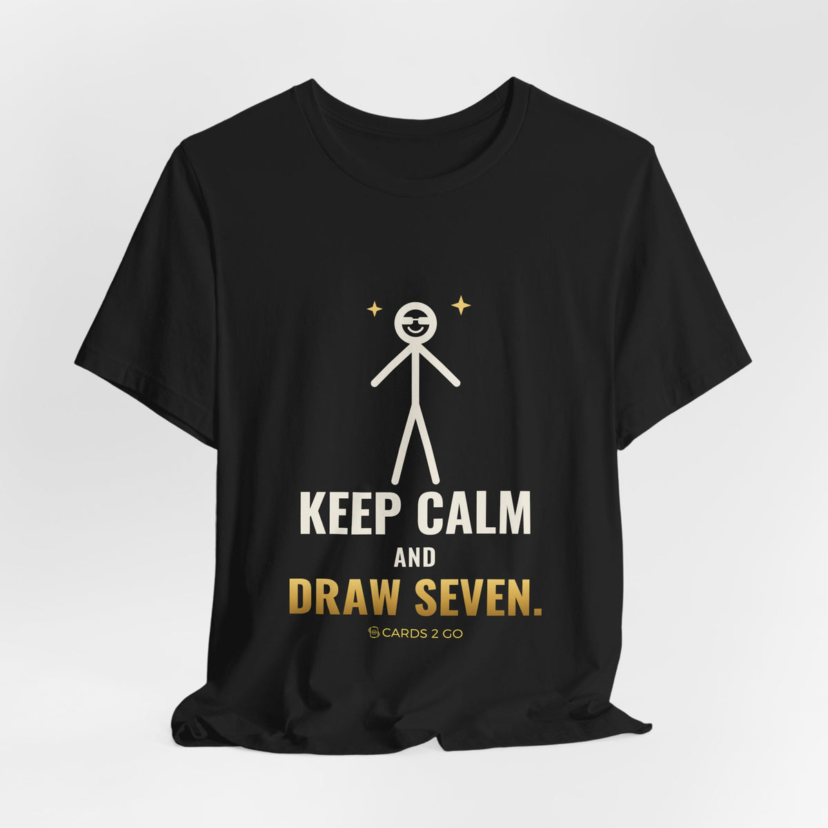 Keep Calm And Draw Seven Illustrated Tee