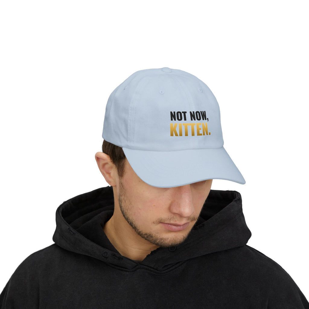 Not Now, Kitten. Dad Hat